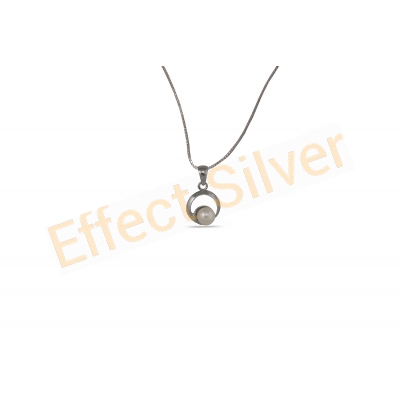 Silver Pendant - Pearl 